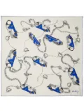 Burberry Knight hardware-print scarf - White