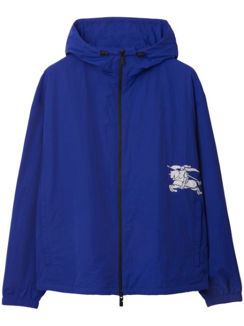 Burberry Equestrian Knight-appliqué hooded jacket