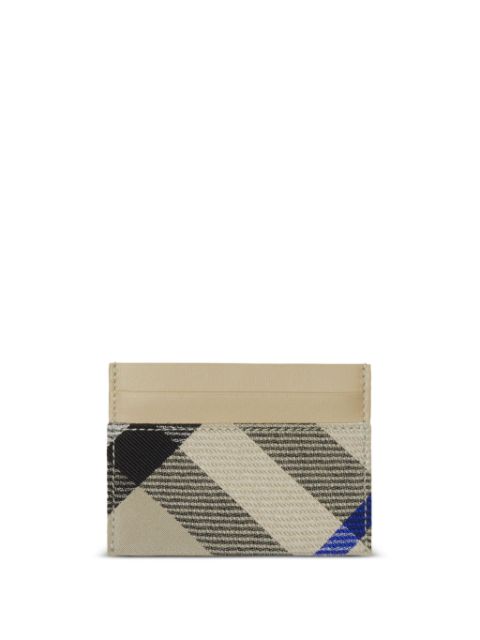 Burberry checked leather cardholder Women