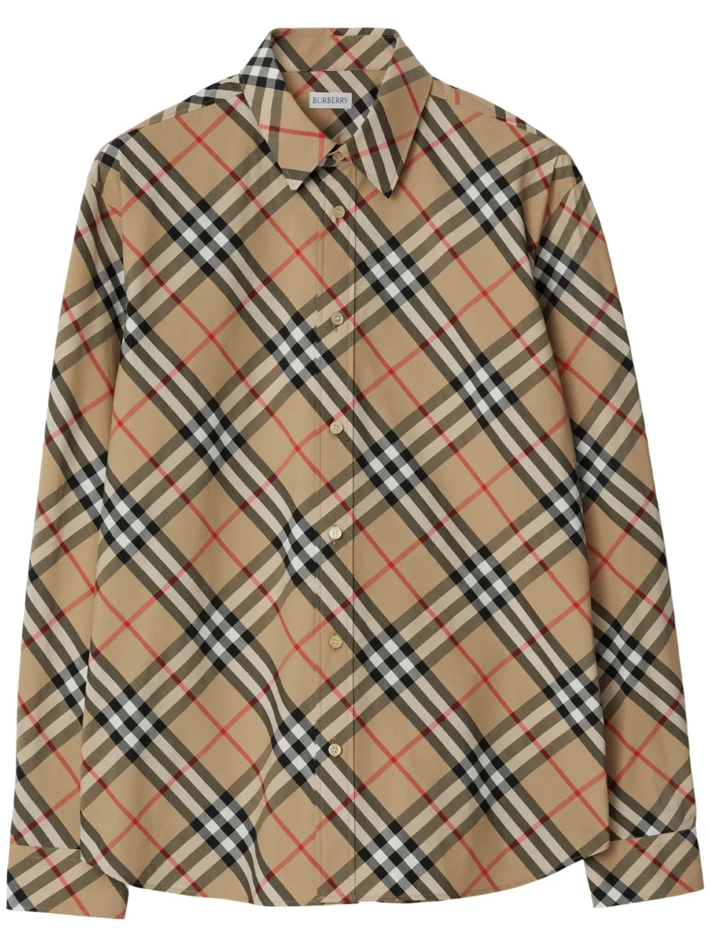 Burberry Vintage Check Cotton Shirt In Neutrals