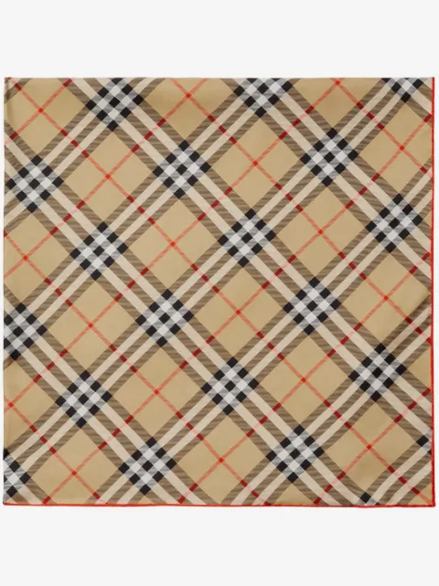 Burberry Check silk scarf