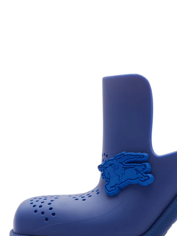 [Burberry] ハイランド ラバー ミュール Burberry Highland Rubber Mules | Blue | FARFETCH