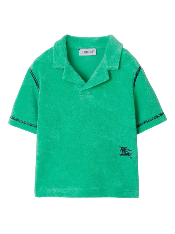 Burberry polo shirt kids green on sale