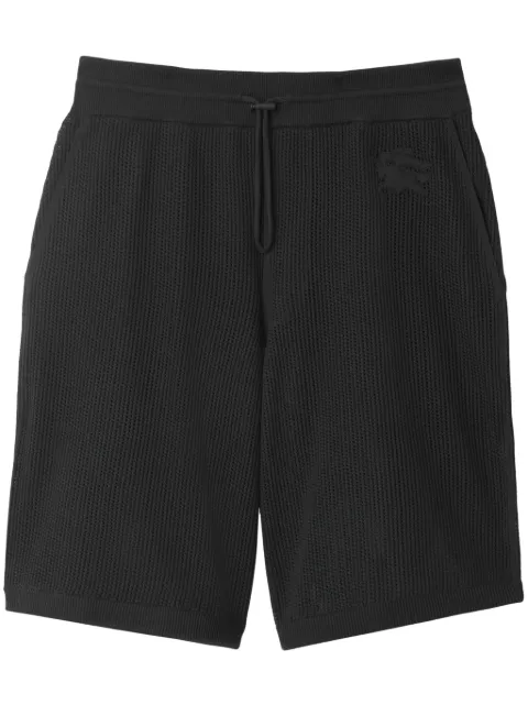 Burberry EKD-patch silk-cotton blend shorts