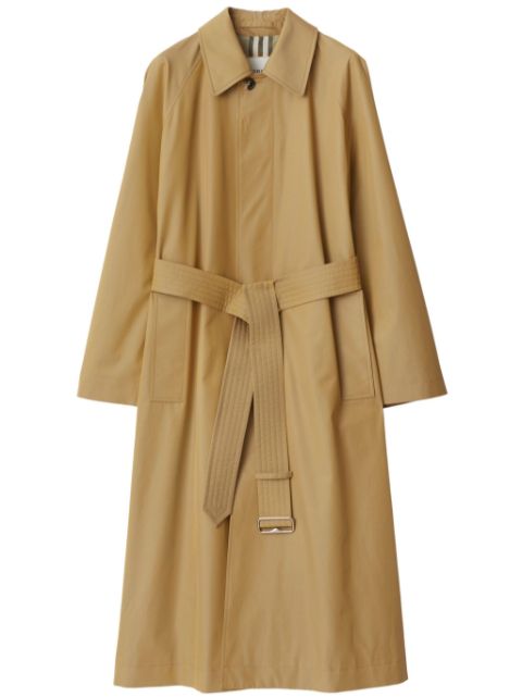 Burberry long gabardine car coat Women