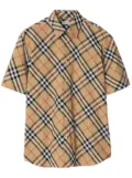 Burberry checked cotton shirt - Neutrals