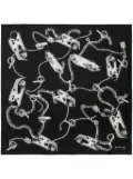 Burberry Knight hardware-print scarf - Black