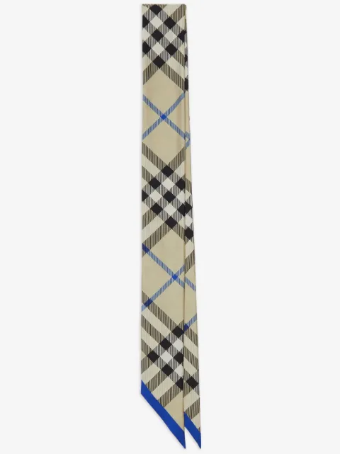 Burberry House Check silk scarf