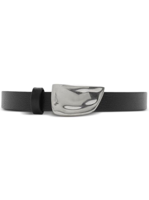 Burberry Shield leather belt Women