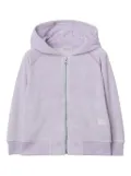 Burberry Kids zip-up terry-cloth hoodie - Purple