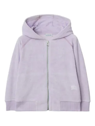 Burberry Kids ジップアップ パーカー | パープル | FARFETCH JP