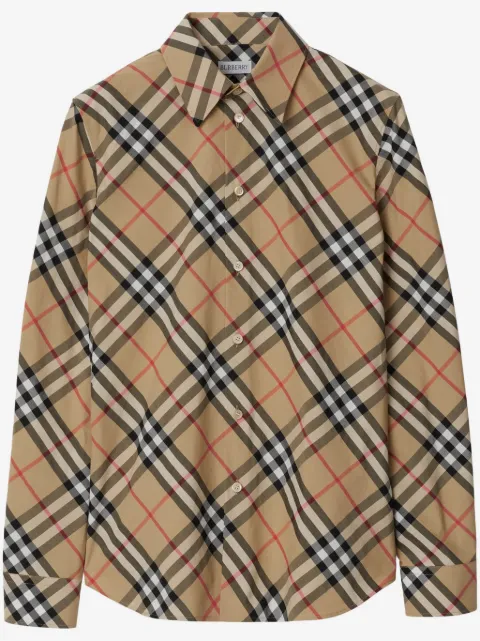 Burberry Camisa com padronagem xadrez