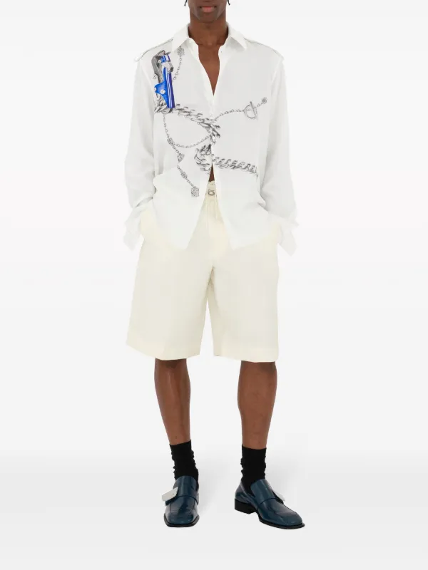 Burberry Tailored Canvas Shorts | Neutrals | FARFETCH