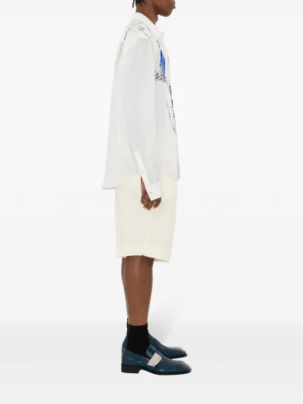 Burberry Tailored Canvas Shorts | Neutrals | FARFETCH