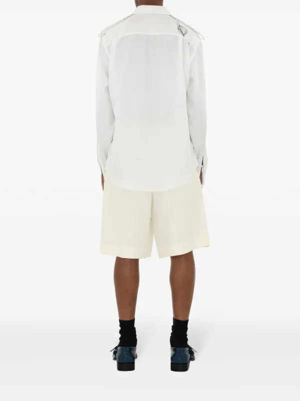 Burberry Tailored Canvas Shorts | Neutrals | FARFETCH
