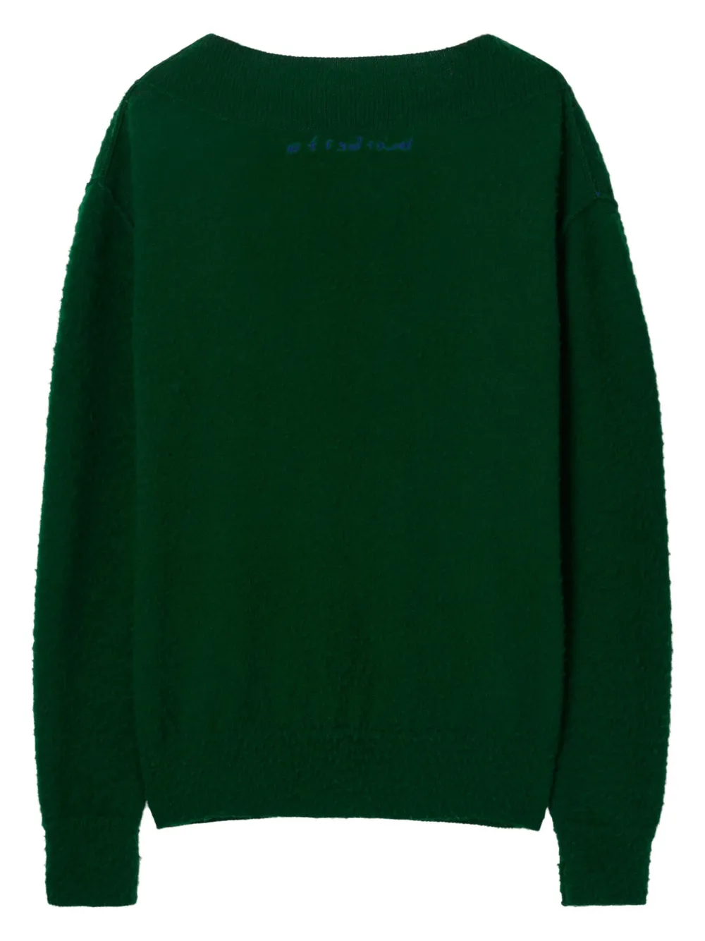 Shop Burberry Argyle-knit Wool Jumper In Green