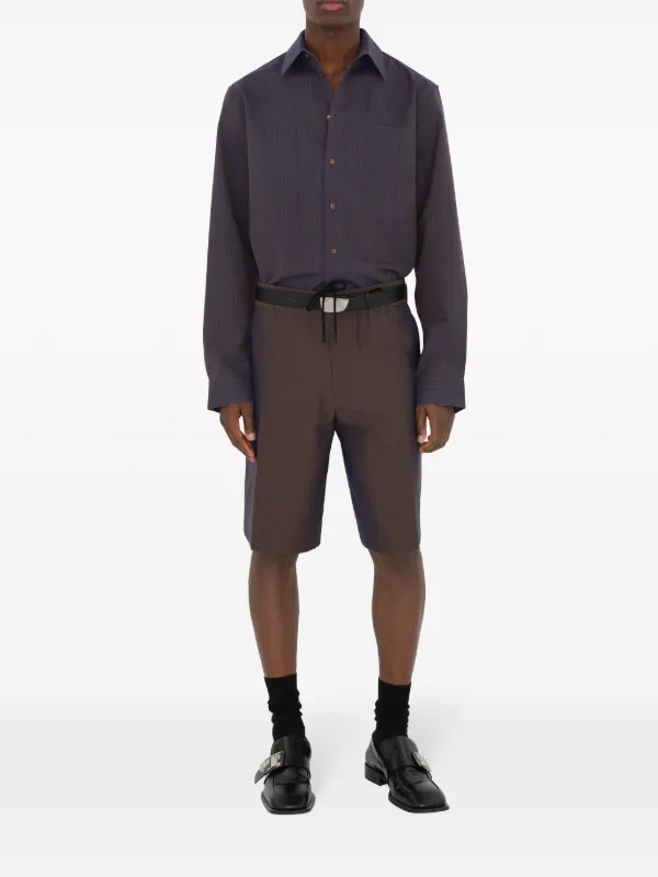 Burberry Shield Leather Belt | Black | FARFETCH