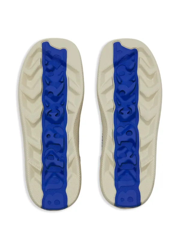 Burberry Box Checked Knitted Sneakers | Blue | FARFETCH JO Burberry Box Checked Knitted Sneakers | Blue | FARFETCH JO