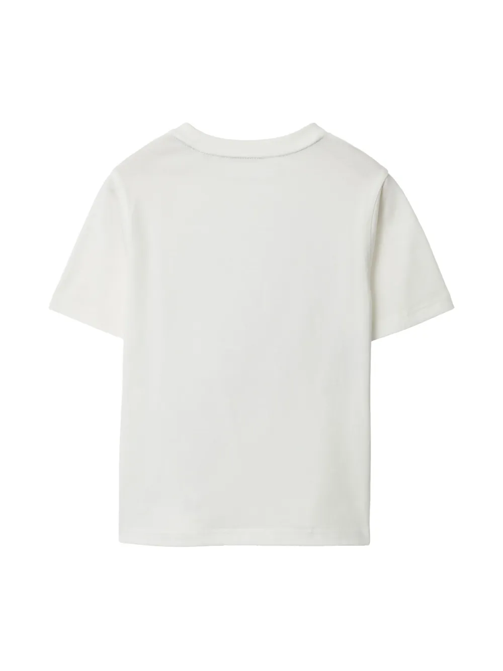 Shop Burberry Equestrian Knight T-shirt In White