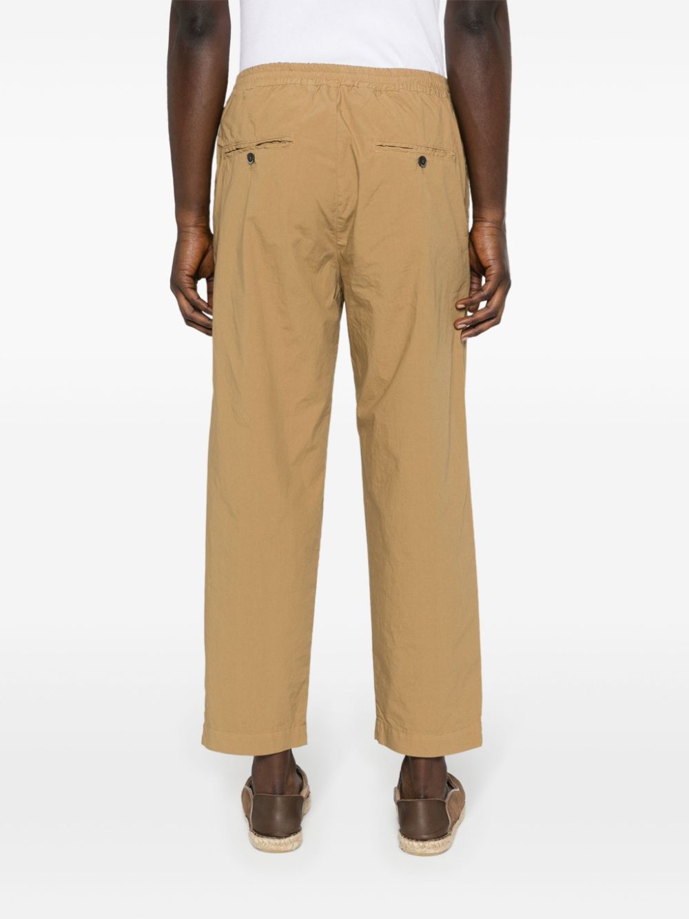 Shop Barena Venezia Ameo Tapered Trousers In Brown