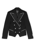 Balmain Kids rhinestone-embellished smoking blazer - Black