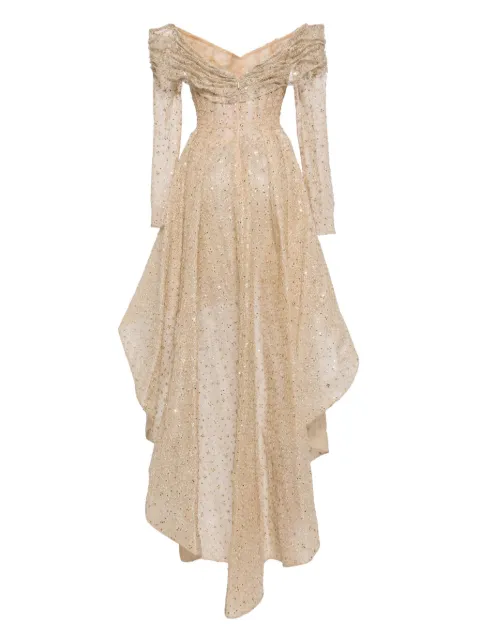 Saiid Kobeisy off-shoulder tulle dress RTWFW232448 - 1