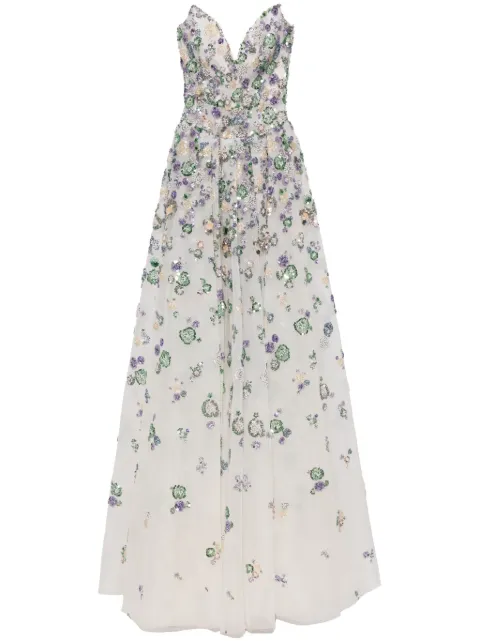 Saiid Kobeisy beaded tulle gown