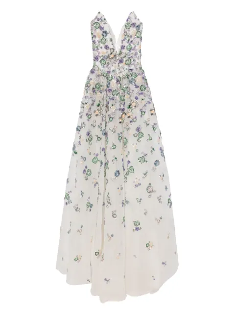 Saiid Kobeisy beaded tulle gown RTWFW232453 - 1