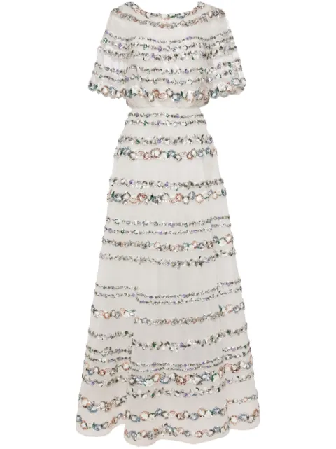 Saiid Kobeisy beaded tulle gown RTWFW232456 - 0