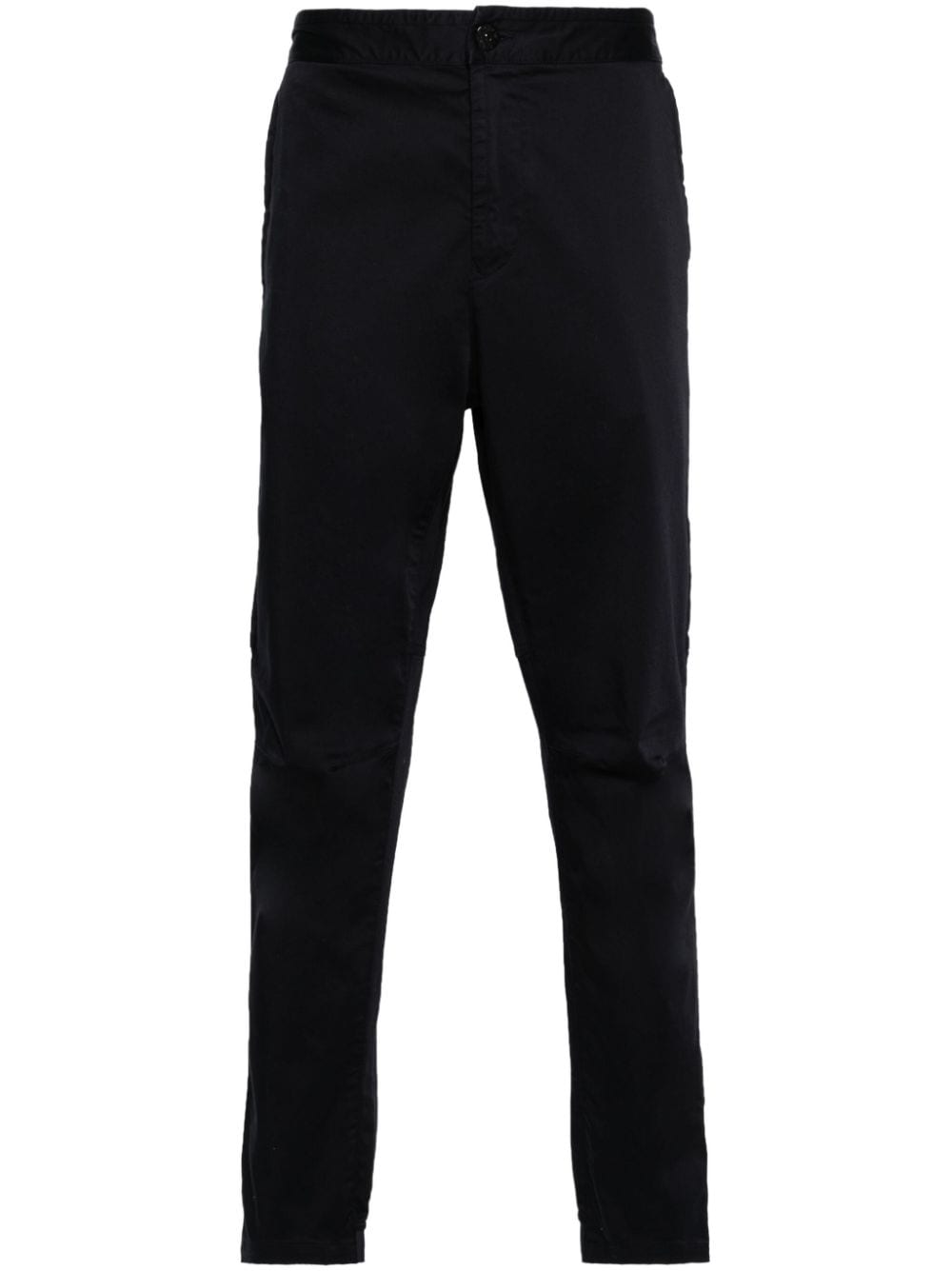 Stone Island Broek met toelopende pijpen en Compass-logopatch Blauw