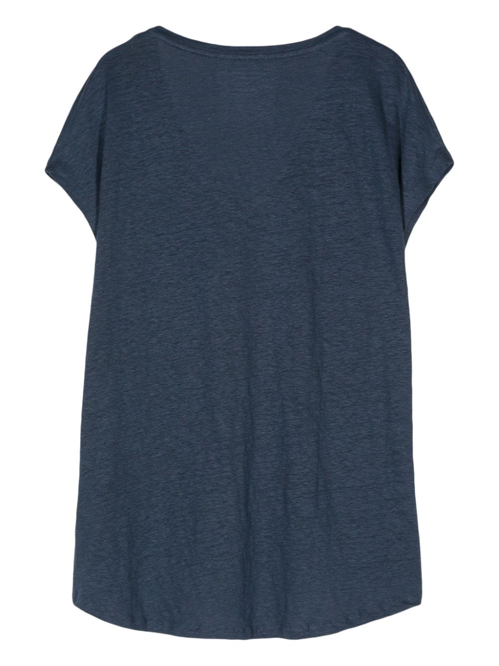 Shop Majestic V-neck Slub-texture T-shirt In Blue