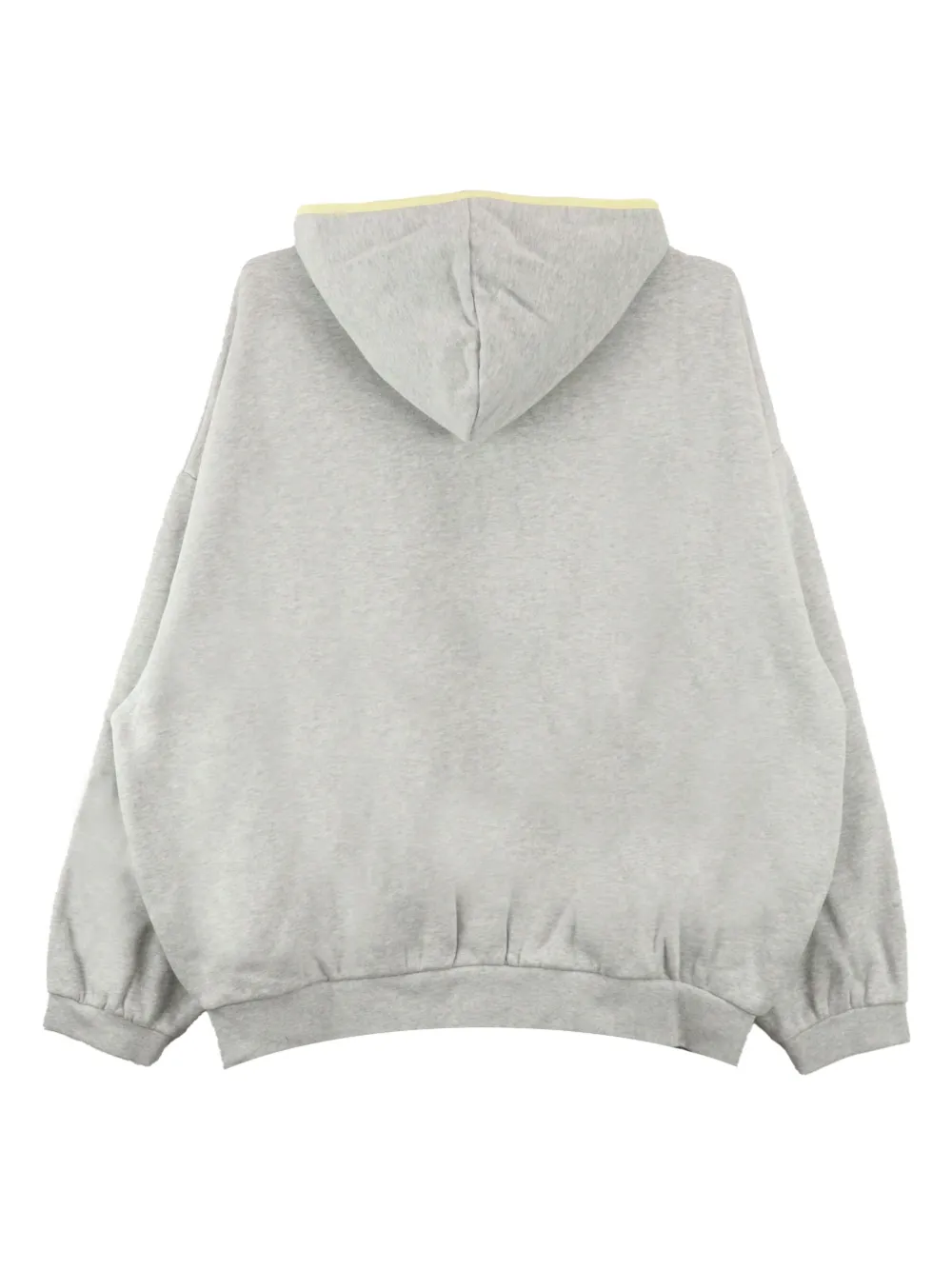 Shop Essentials Patch-detail Cotton-blend Hoodie In 灰色