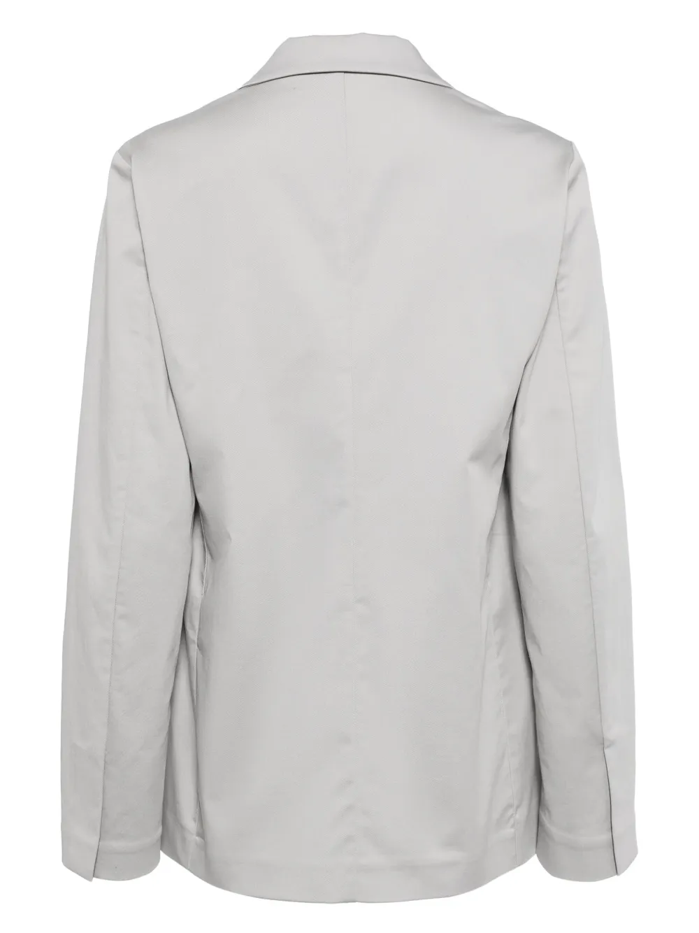 Shop Fabiana Filippi Notched-lapels Single-breasted Blazer In Grau