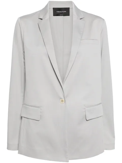 Fabiana Filippi notched-lapels single-breasted blazer 