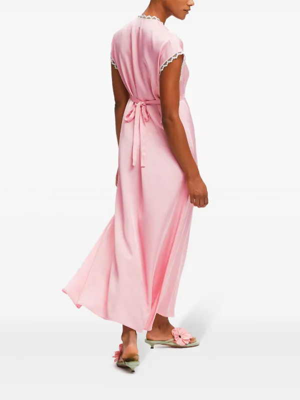 strapless open back dress Hot Pink Plus Size Dress | Pink Plus Size Outfits main image 0