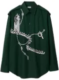 Burberry Knight Hardware cotton shirt - Green