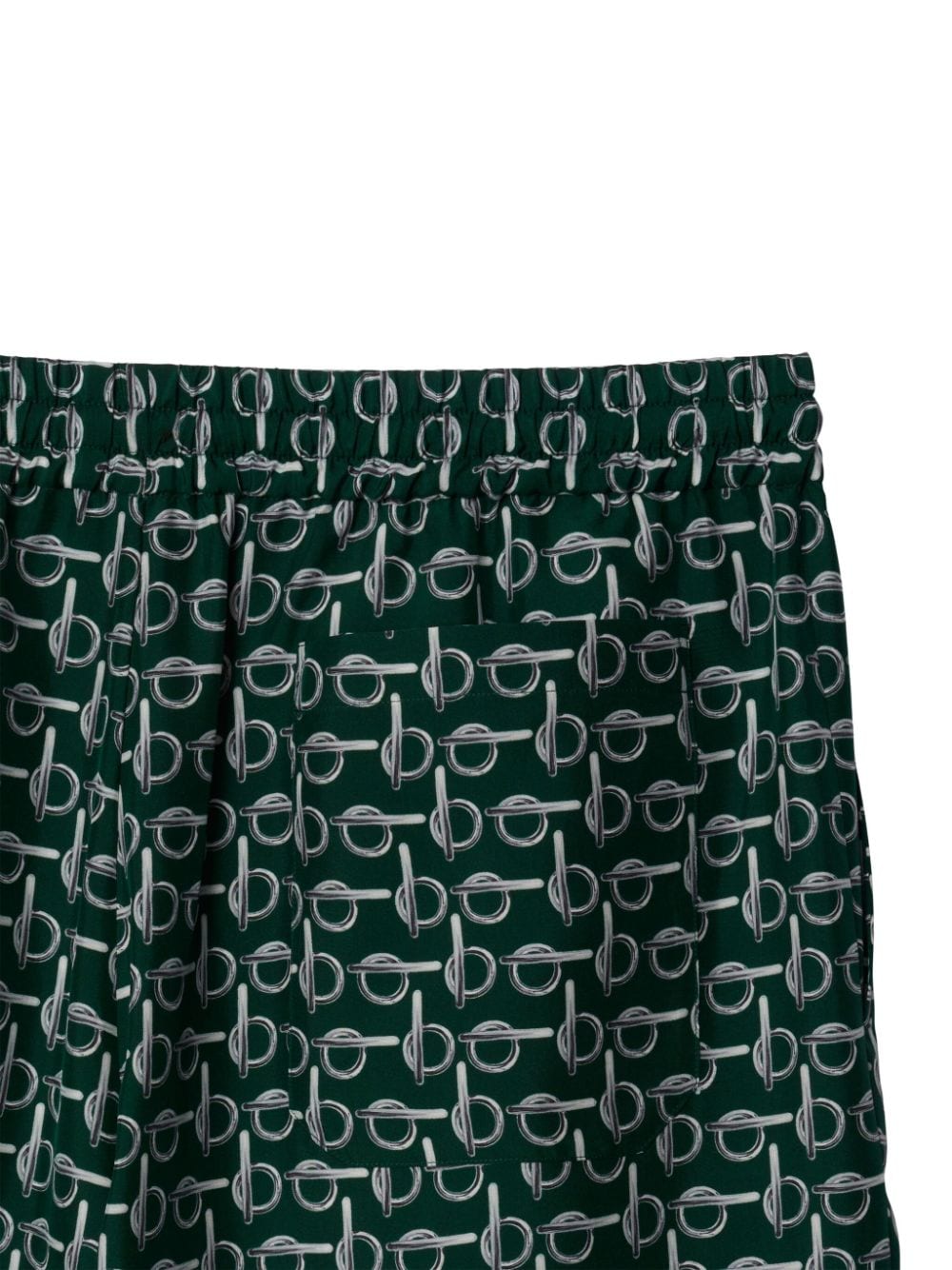 Burberry Shorts met logoprint Groen