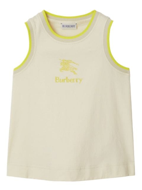 Burberry Kids logo-embroidered cotton vest