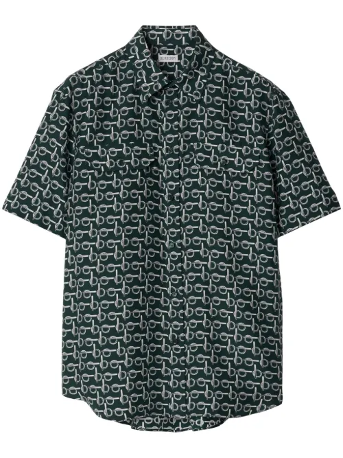 Chemise imprimée en soie - Burberry - Modalova