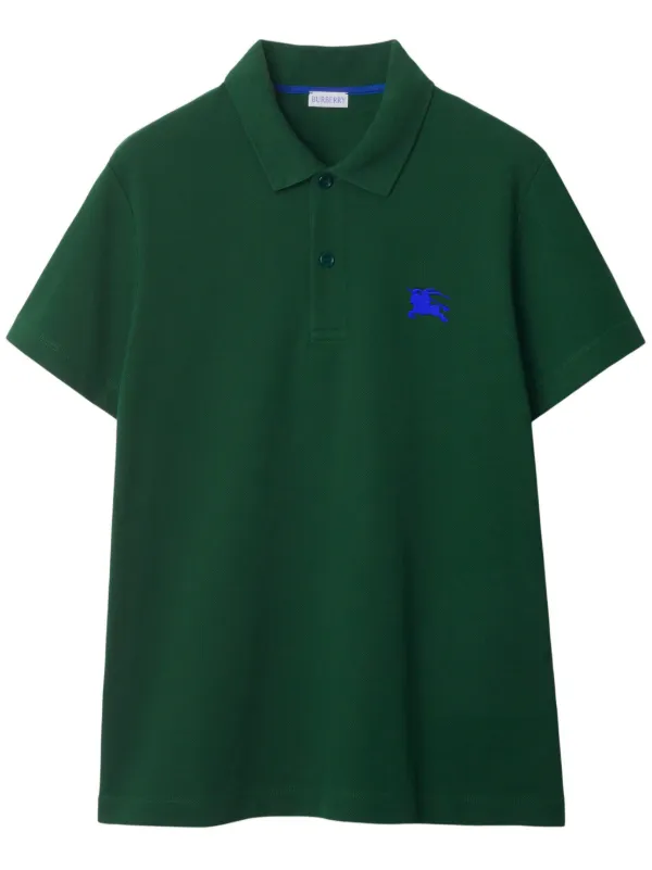 Burberry Polo Con Logo Bordado Verde FARFETCH ES