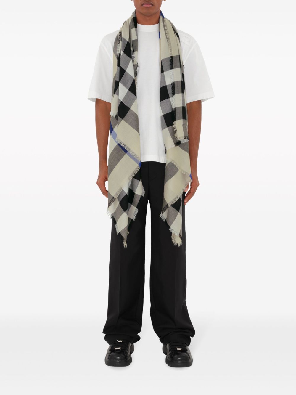 Burberry House Check cashmere-blend scarf Men