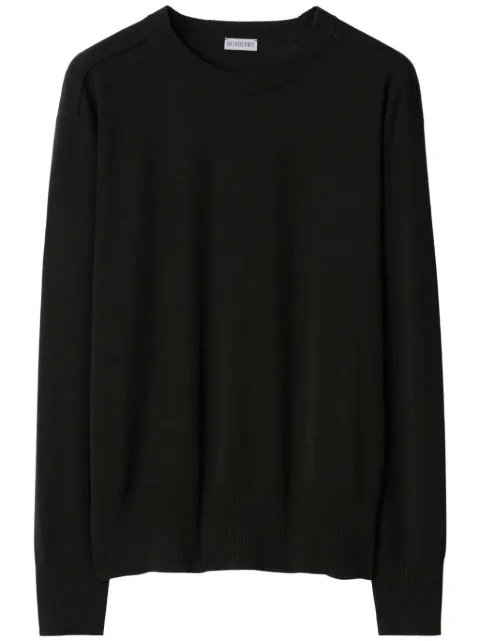 Burberry contrast-stitch wool jumper