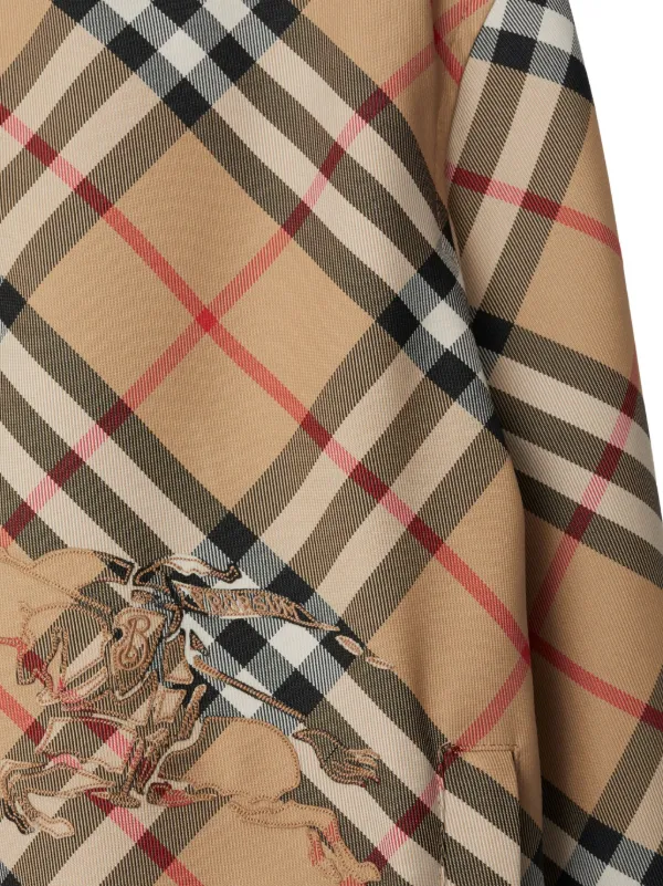 Burberry Chamarra Con Motivo De Cuadros y Diseno Reversible Marron FARFETCH CL