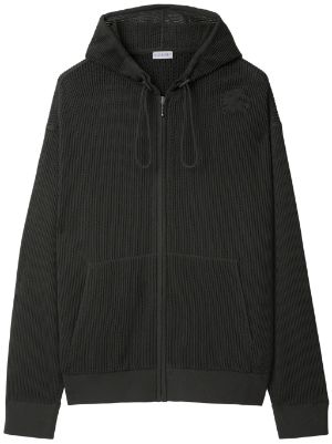 Burberry zip up Mesh Hoodie Farfetch