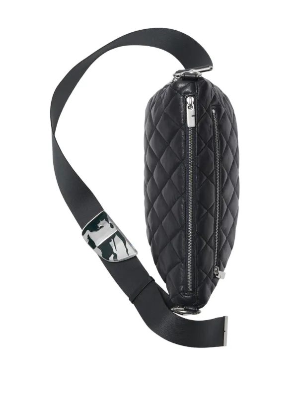 Burberry Shield diamond-quilted Shoulder Bag | Black | FARFETCH