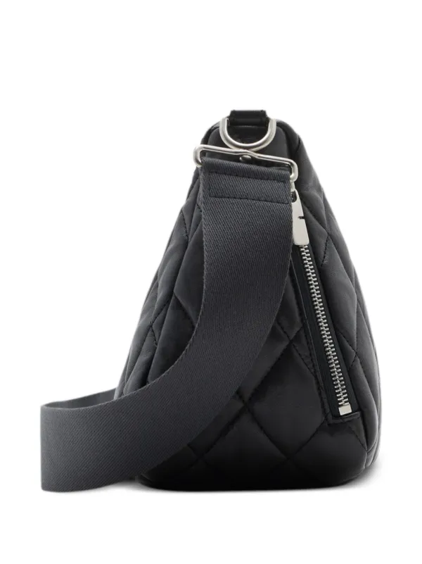 Burberry Shield diamond-quilted Shoulder Bag | Black | FARFETCH