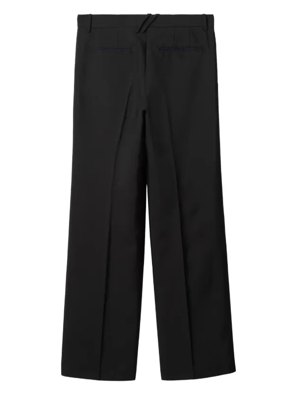 Burberry wool-blend Tailored Trousers | Black | FARFETCH