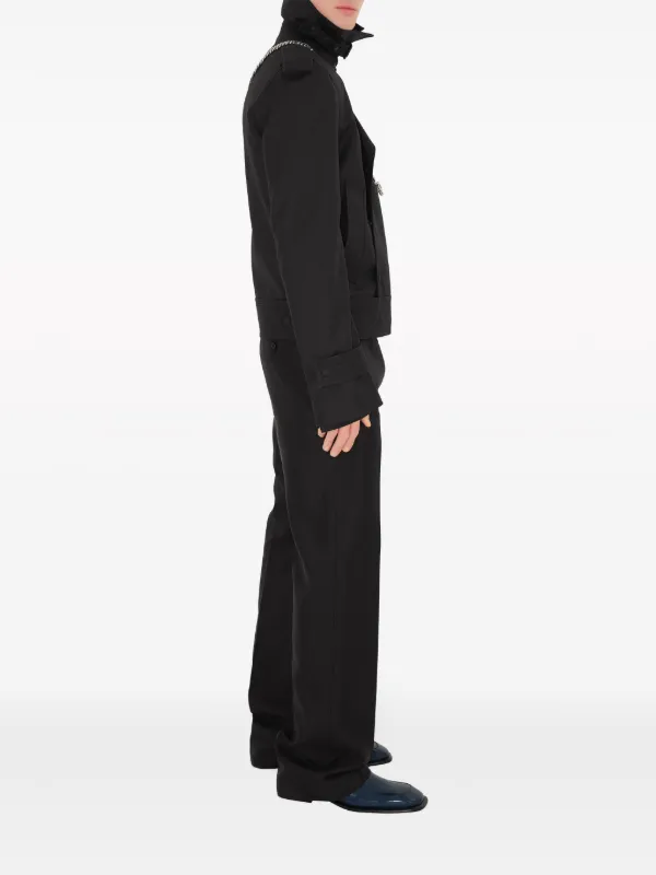 Burberry wool-blend Tailored Trousers | Black | FARFETCH