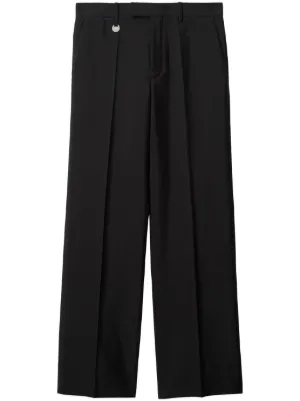Gucci クロップド ワイドパンツ | ブラック | FARFETCH JP