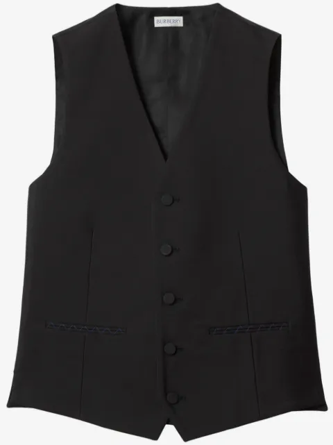 Burberry wool-silk blend waistcoat